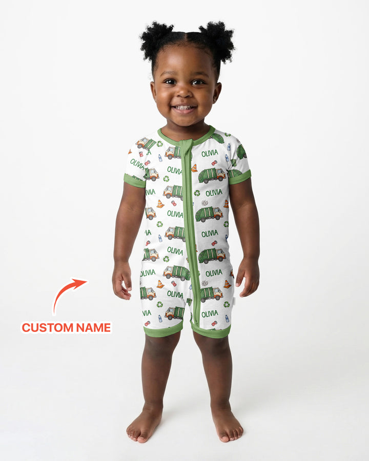 Custom Name Garbage Day Bamboo Shorty Zippy