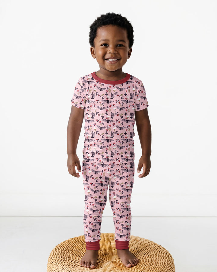 Fruit Bats Bamboo Two Piece Short Sleeve Pajama Set