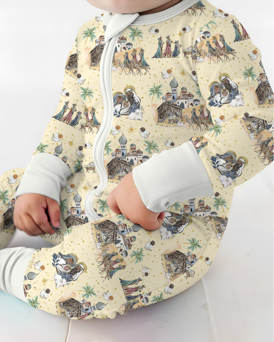 Nativity Christmas Family Matching Family Bamboo Convertible Zippy