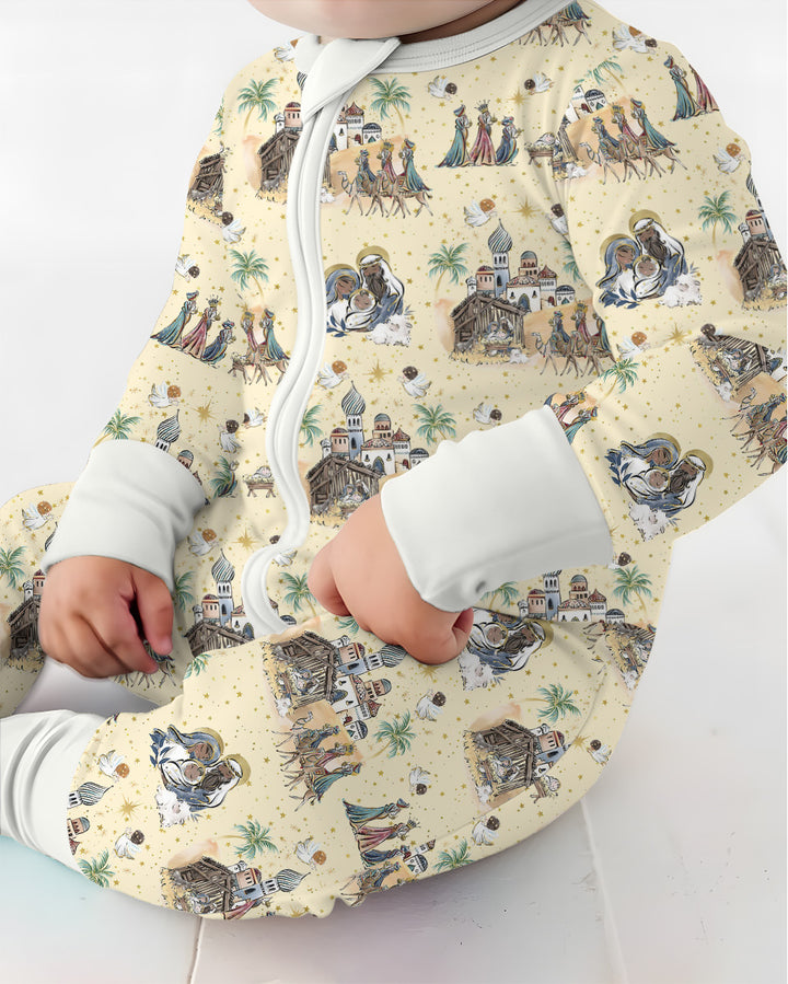 Nativity Christmas Family Matching Family Bamboo Convertible Zippy