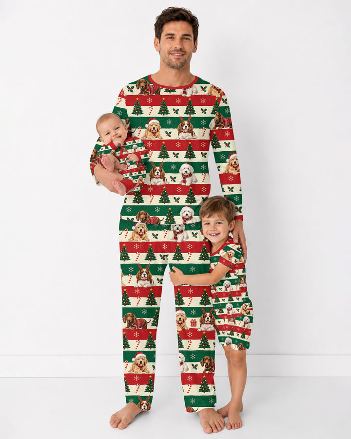 Dog Lover Christmas Bamboo Men's Pajama Set