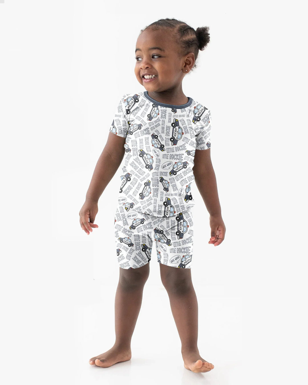 Little Rookie Bamboo Two Piece Short Sleeve Shorts Pajama Set