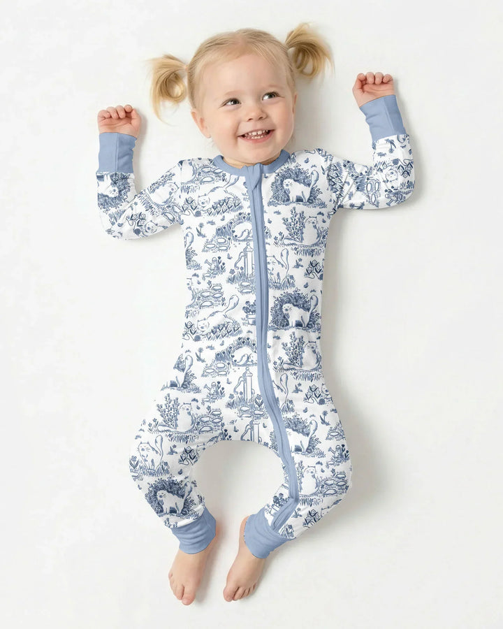 Toile Cats Bamboo Convertible Zippy
