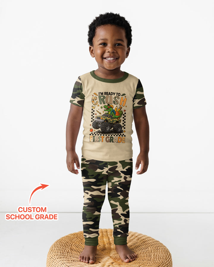 CUSTOM Template Bamboo Two Piece Short Sleeve Pyjamas Set