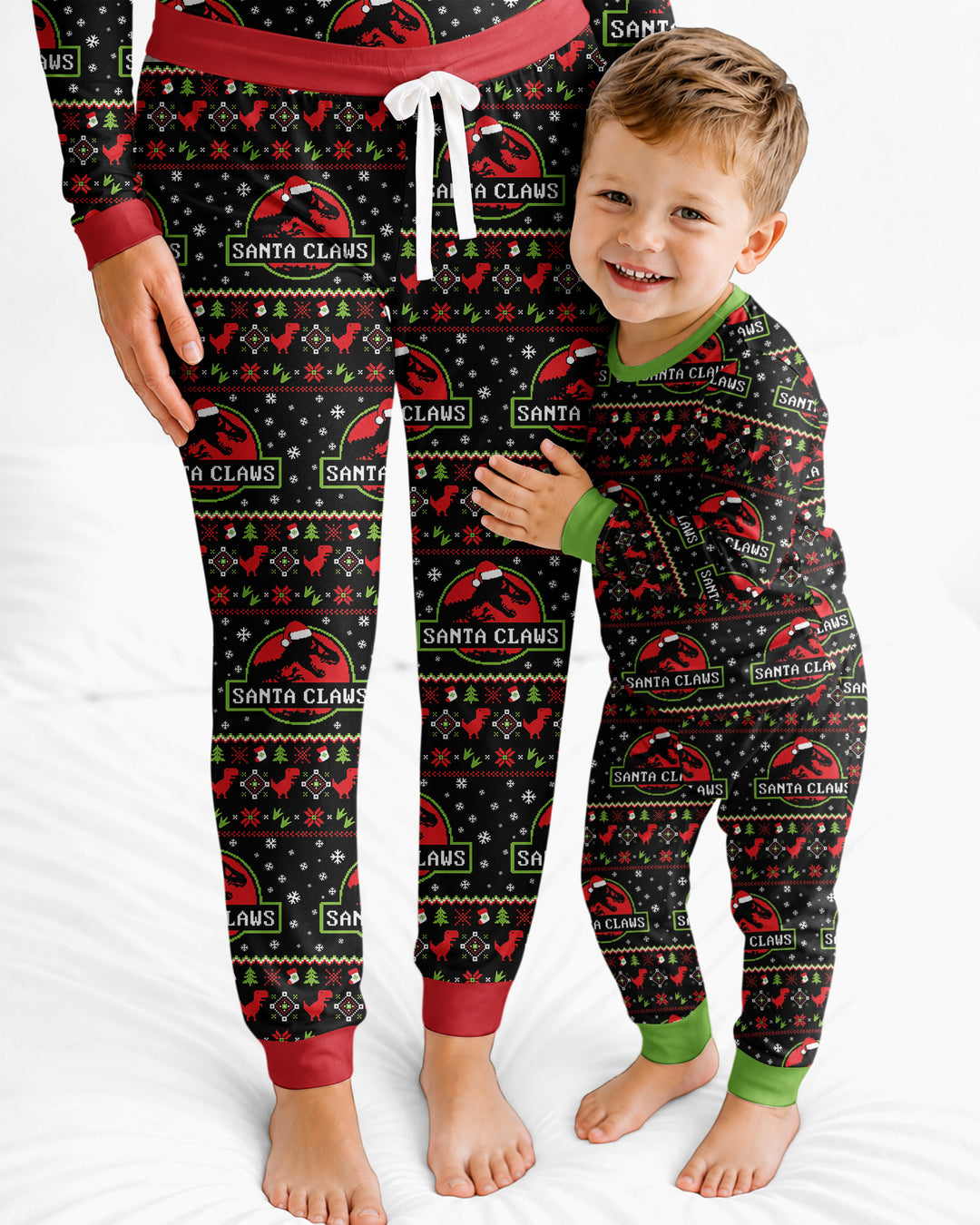 Santa Claws Christmas Bamboo Women Pajama Set