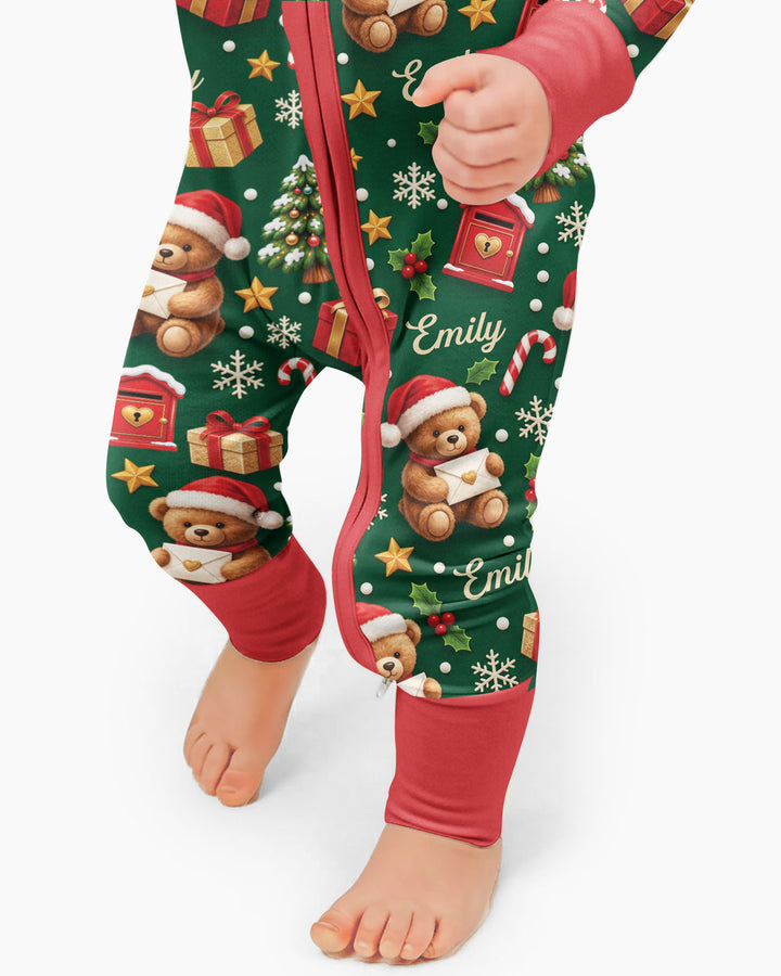 Cute Bear Christmas Bamboo Convertible Zippy