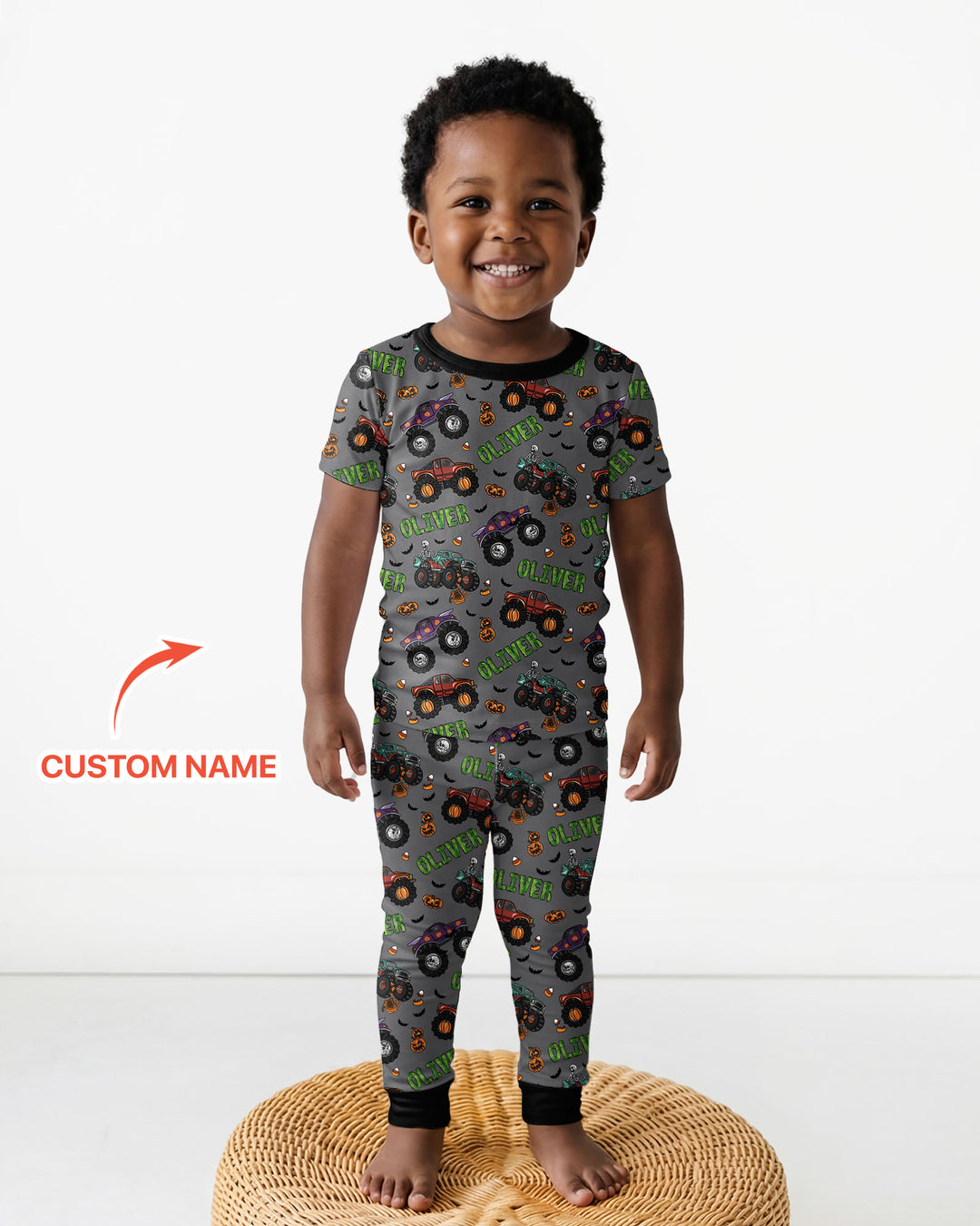 CUSTOM Template Bamboo Two Piece Short Sleeve Pyjamas Set