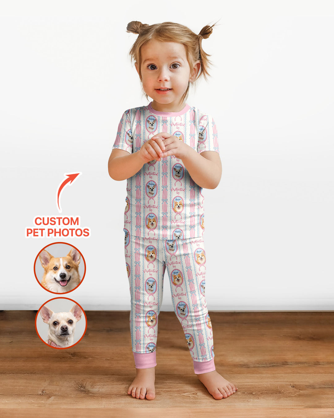 CUSTOM Template Bamboo Two Piece Short Sleeve Pyjamas Set