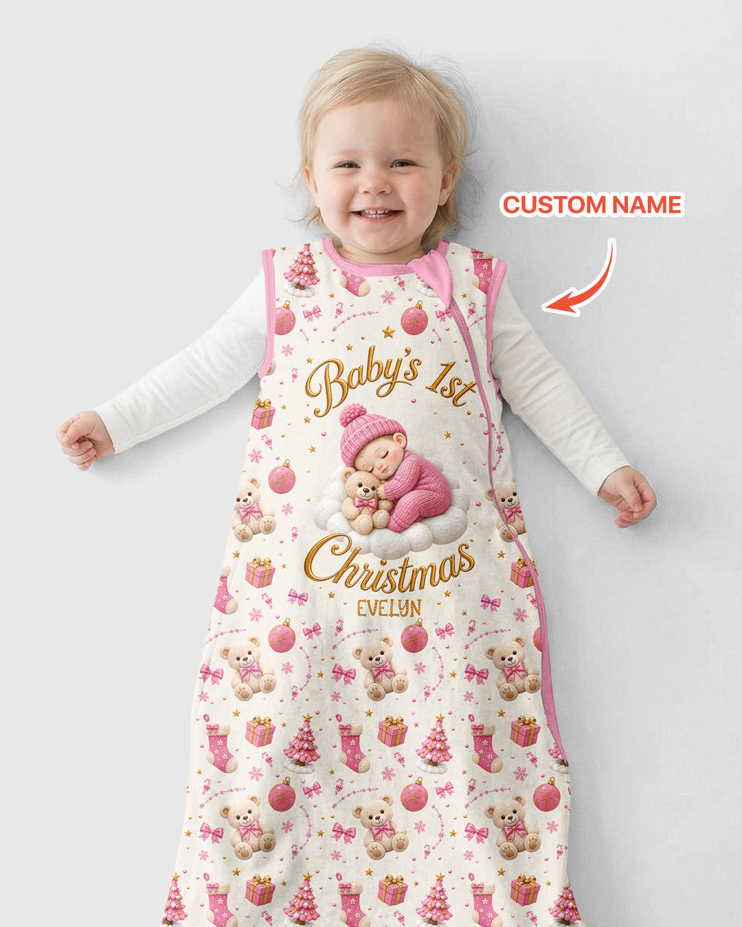 Baby First Christmas Bamboo Sleep Bag