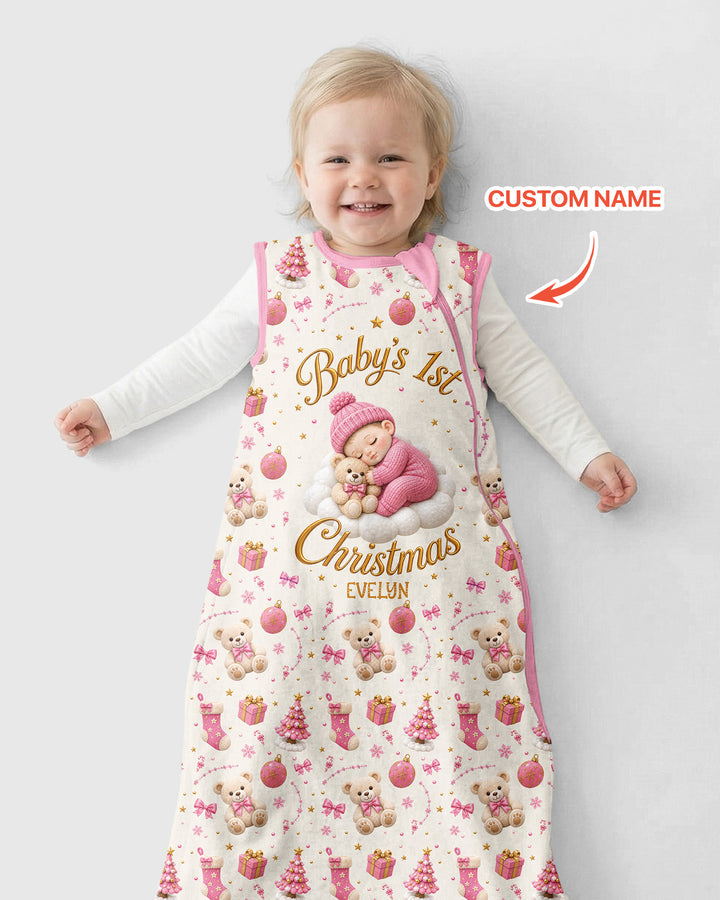 Baby First Christmas Bamboo Sleep Bag