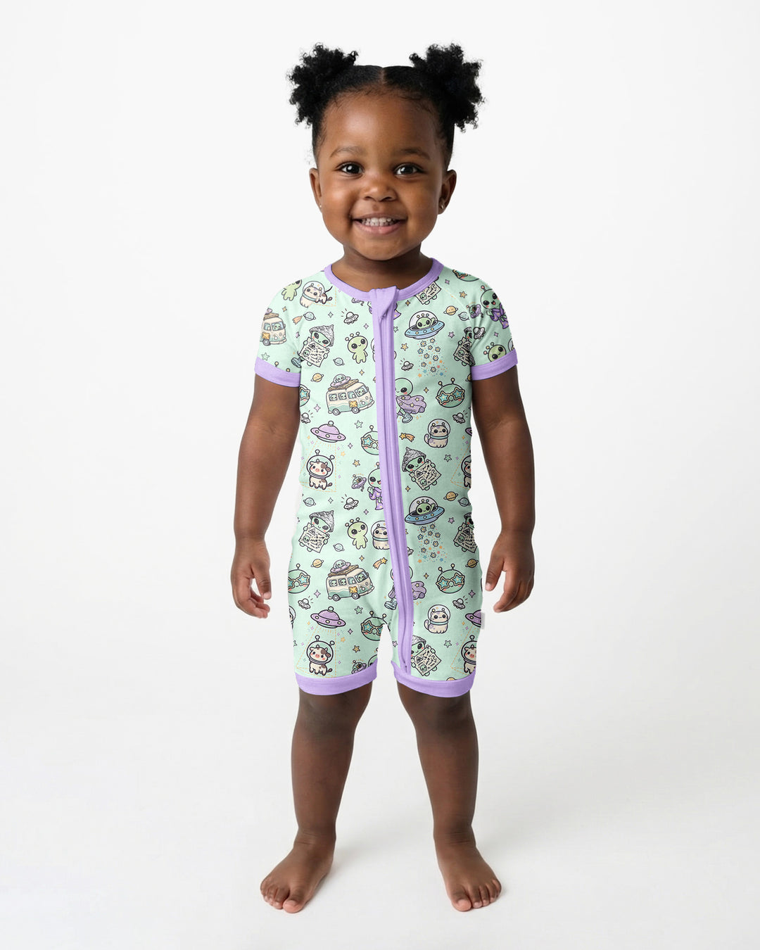 Little Alien Explorer Bamboo Shorty Zippy