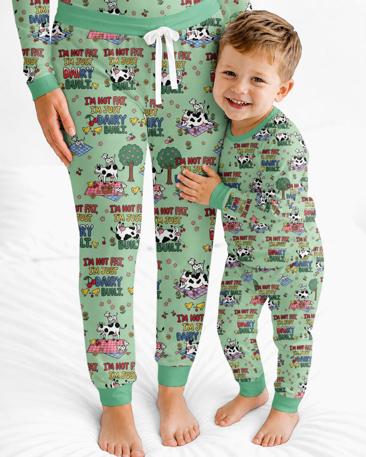 I'm Not Fat I'm Just Dairy Built Bamboo Women Pajama Set