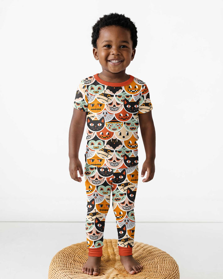 Monster Mash-Up Bamboo Two Piece Short Sleeve Pajama Set