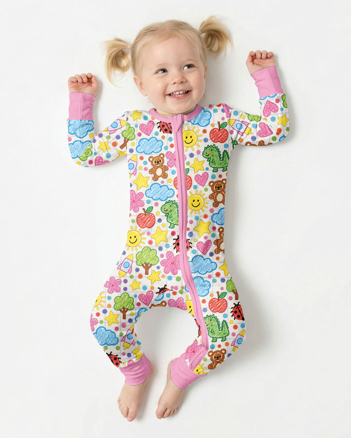 Baby Cute Draw Bamboo Convertible Zippy