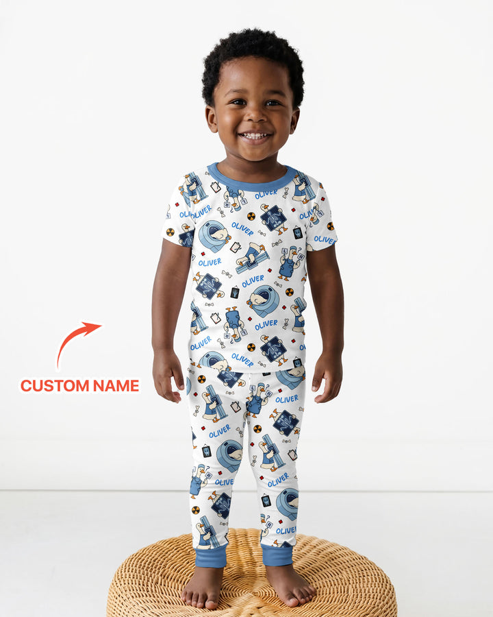 Rad Tech Goose Bamboo Two Piece Short Sleeve Pajama Set
