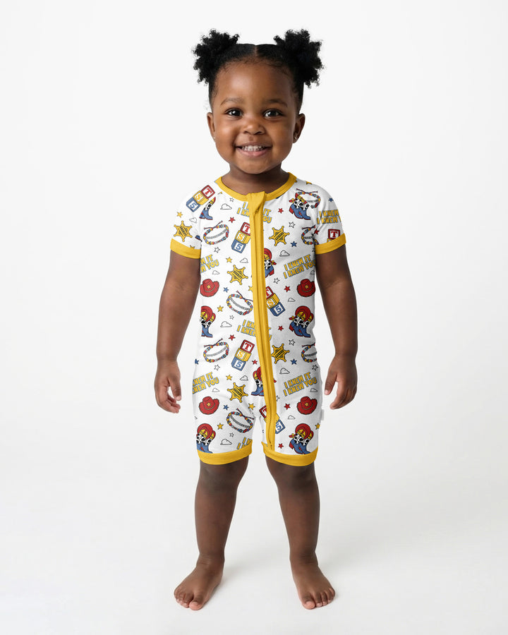 Little Cowgirl Bamboo Shorty Zippy