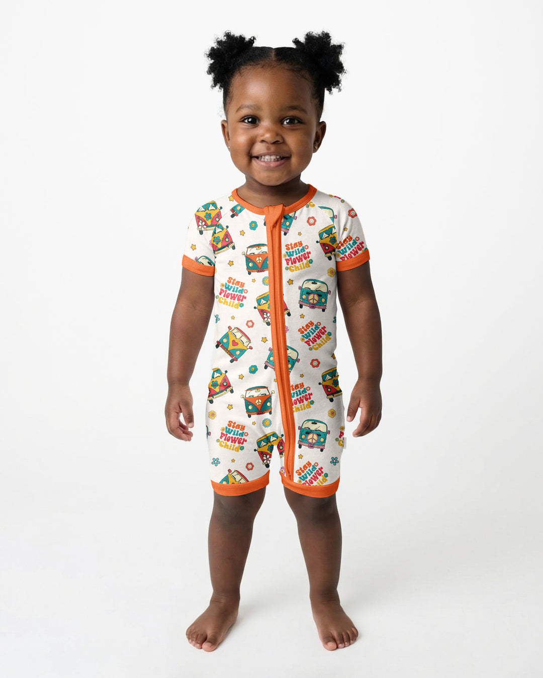 Stay Wild Flower Child Bamboo Shorty Zippy