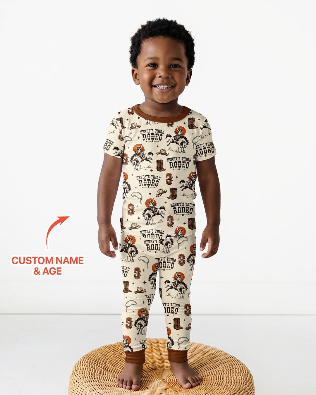 CUSTOM Template Bamboo Two Piece Short Sleeve Pyjamas Set