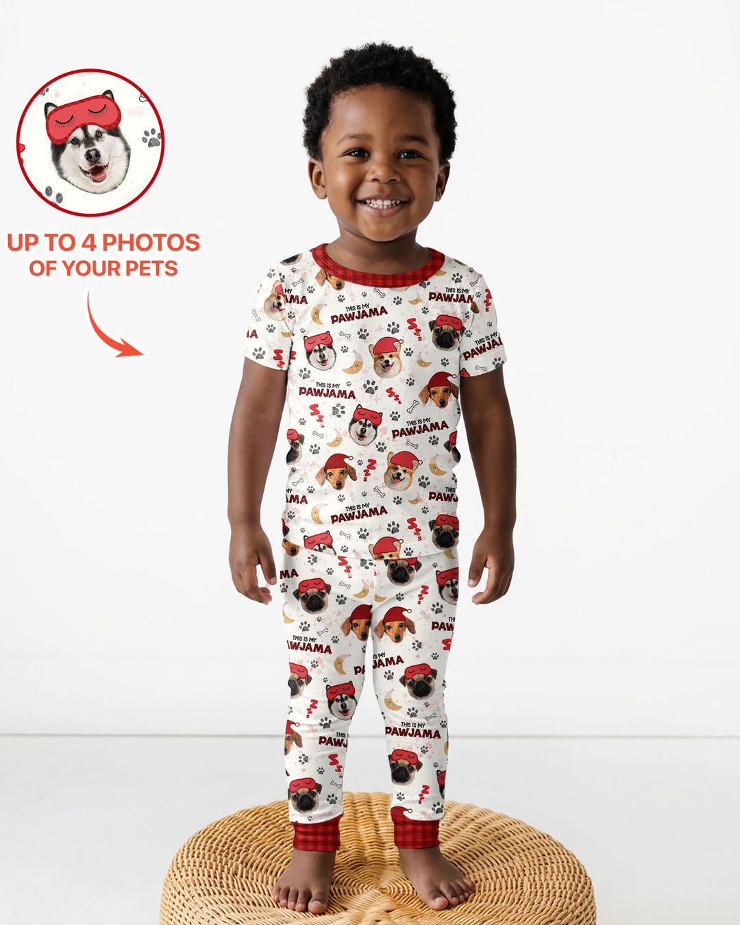CUSTOM Template Bamboo Two Piece Short Sleeve Pyjamas Set