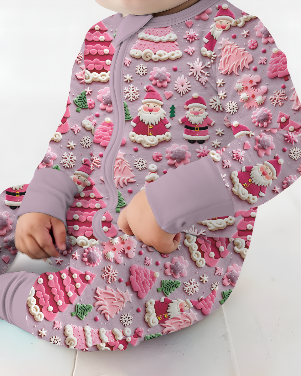 Pink Snowmen Bamboo Convertible Zippy