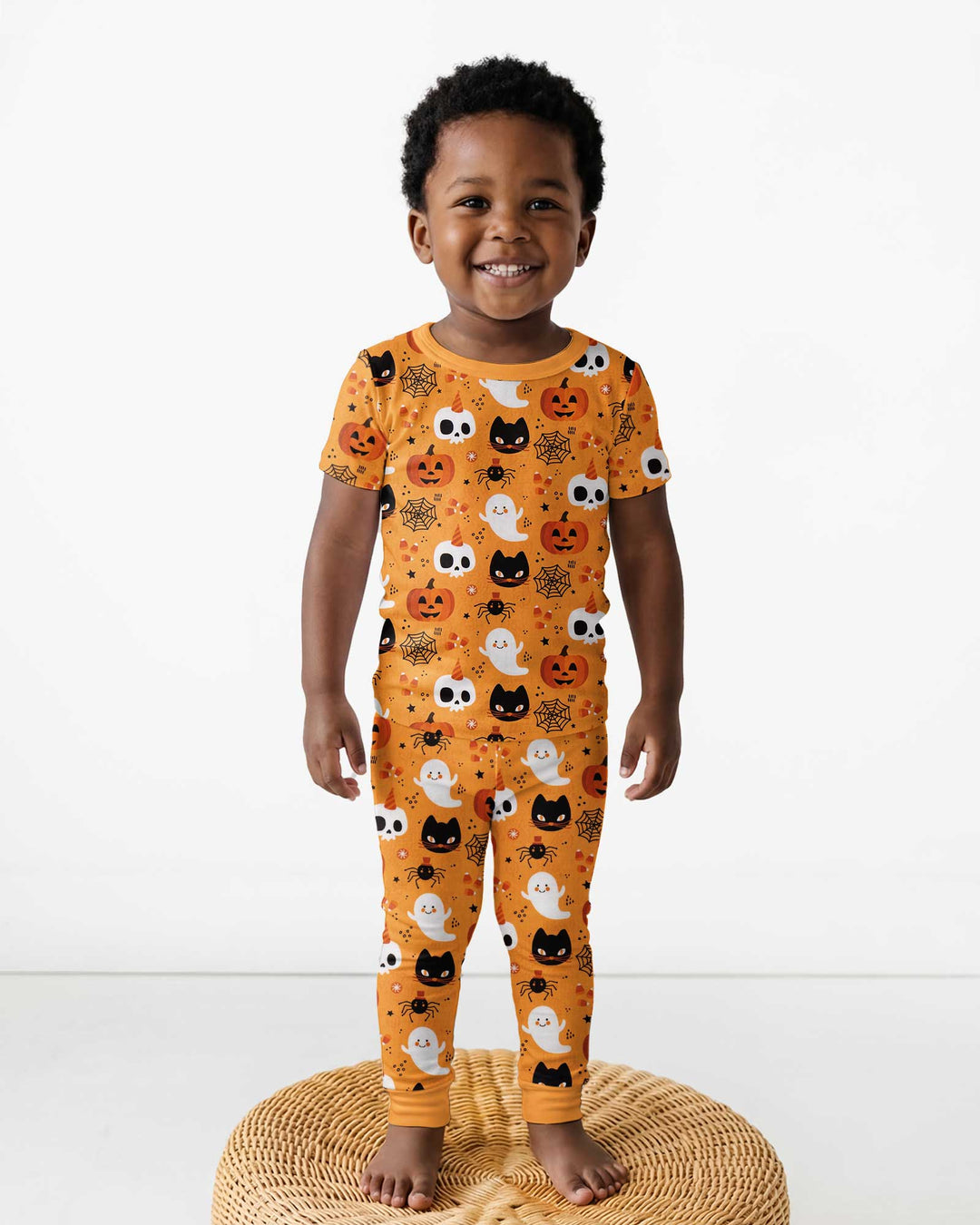 Halloween Party Bamboo Two Piece Short Sleeve Pajama Set