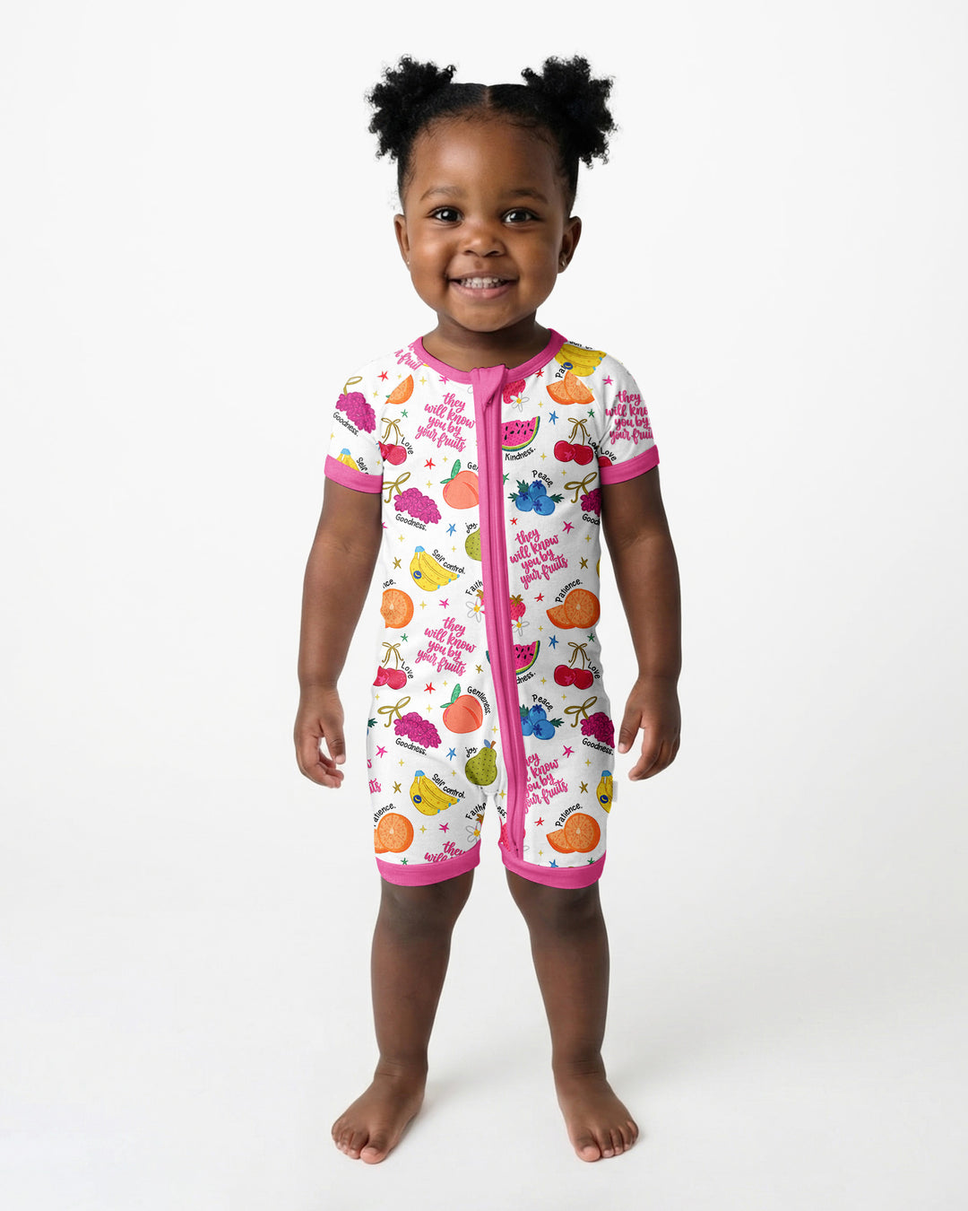 They Will Know You By Your Fruits Bamboo Shorty Zippy