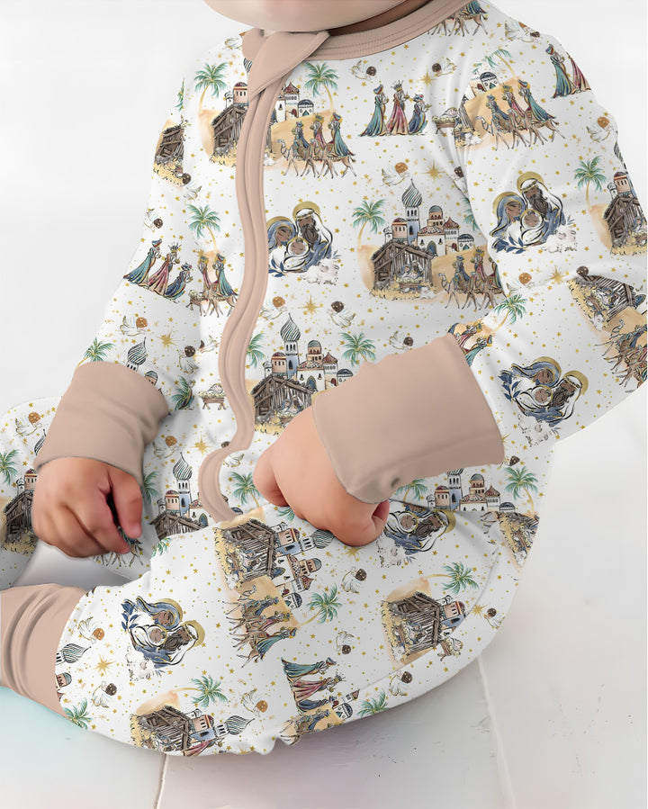 Nativity Christmas Family Matching Family Bamboo Convertible Zippy