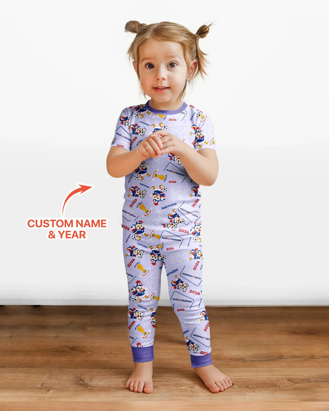 My First World Cup Bamboo Two Piece Short Sleeve Pajama Set