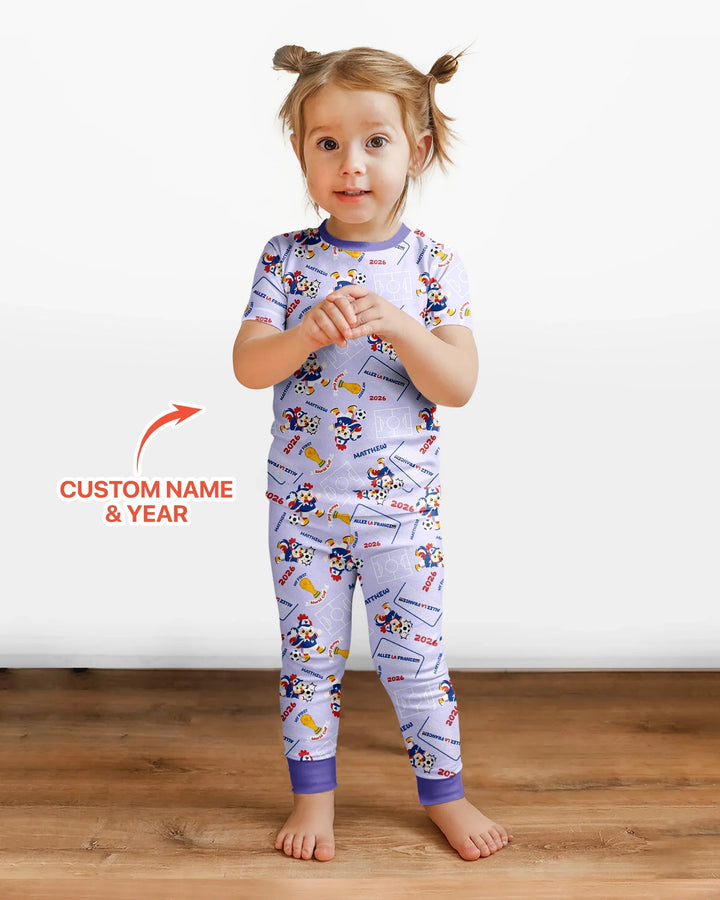 My First World Cup Bamboo Two Piece Short Sleeve Pajama Set