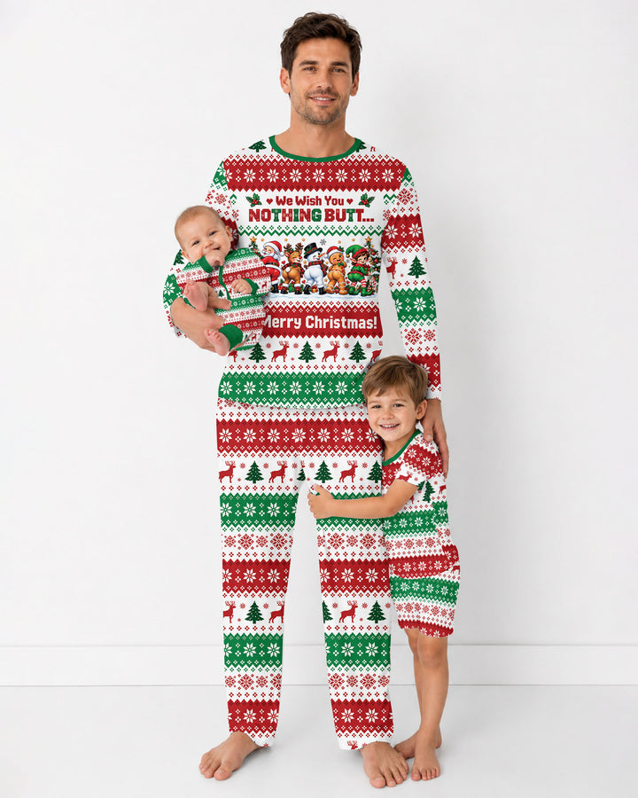 We Wish You Nothing Butt A Merry Christmas Bamboo Men's Pajama Set