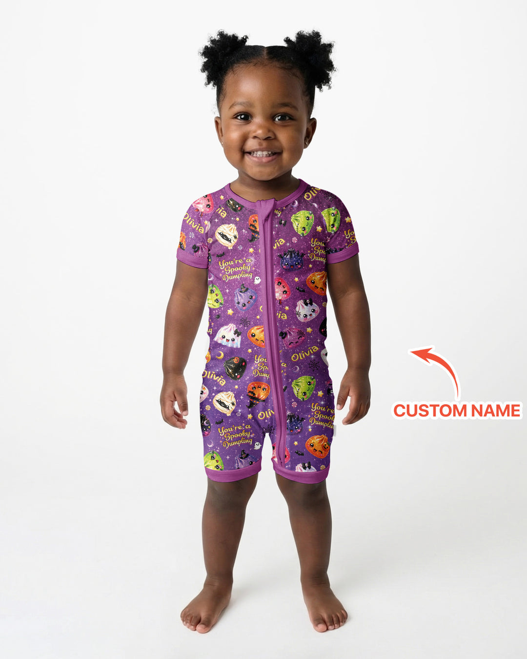 Custom Name You're A Spooky Dumpling Bamboo Shorty Zippy