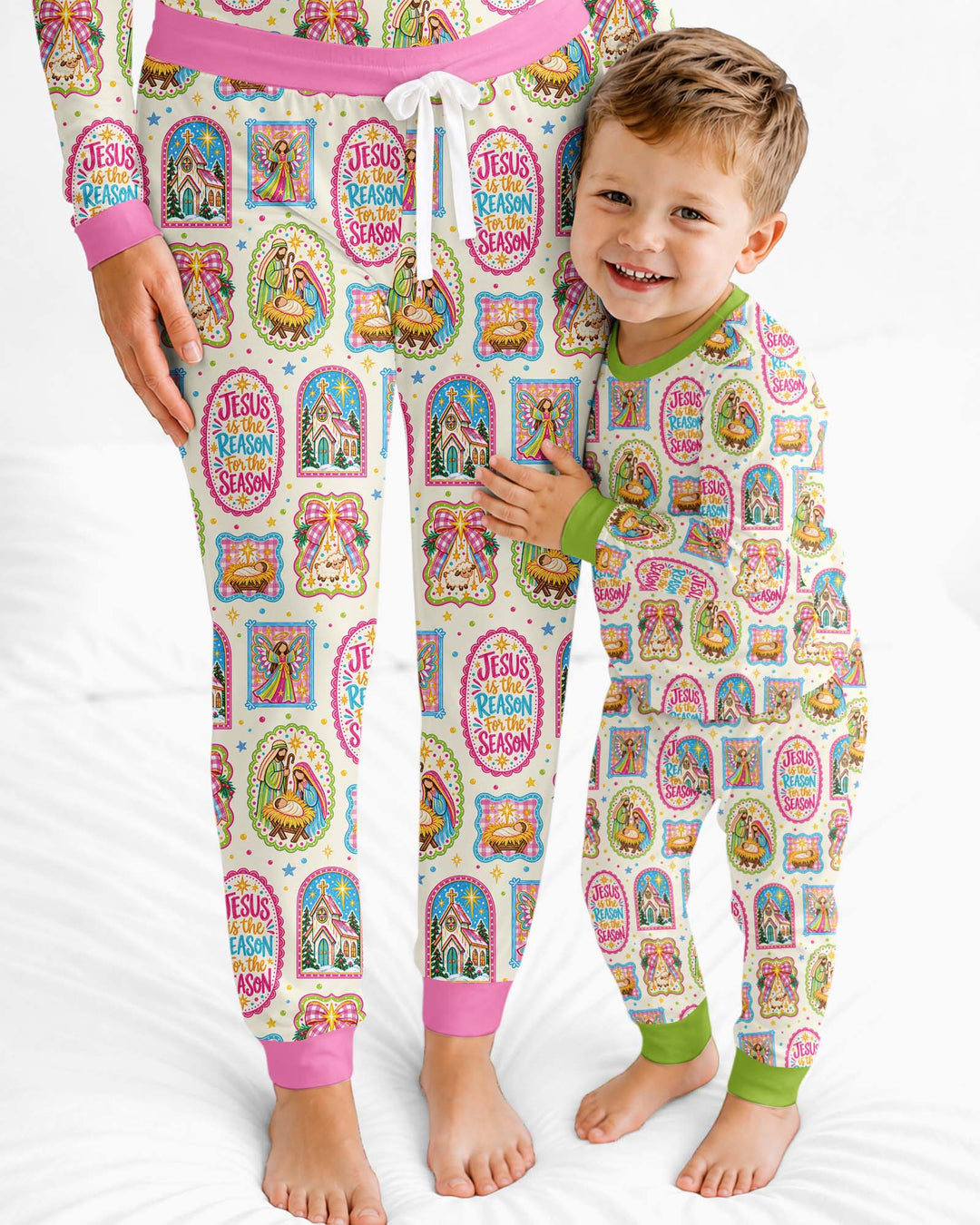 Nativity Jesus Is The Reason Bamboo Women Pajama Set