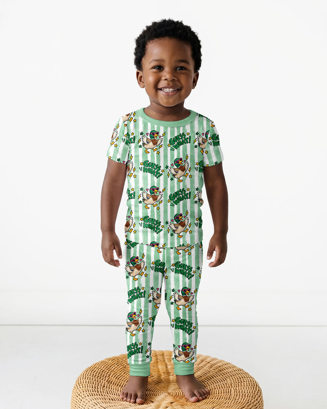 Guess What Mallard Butt Bamboo Two Piece Short Sleeve Pajama Set