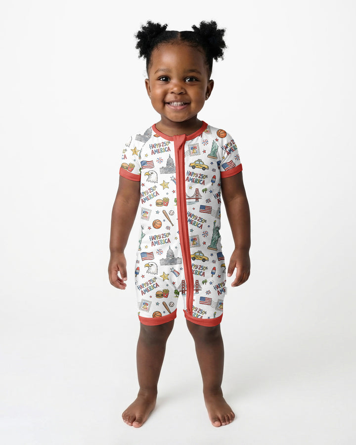 America 250 Celebration Bamboo Shorty Zippy