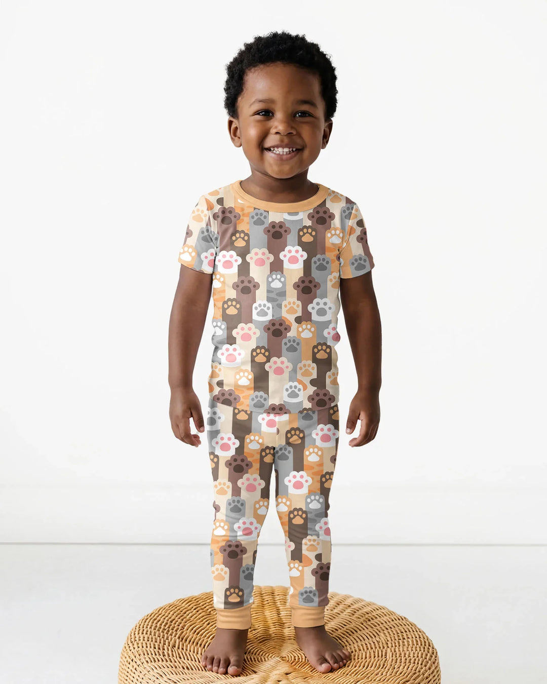 Grabby Paws Bamboo Two Piece Short Sleeve Pajama Set