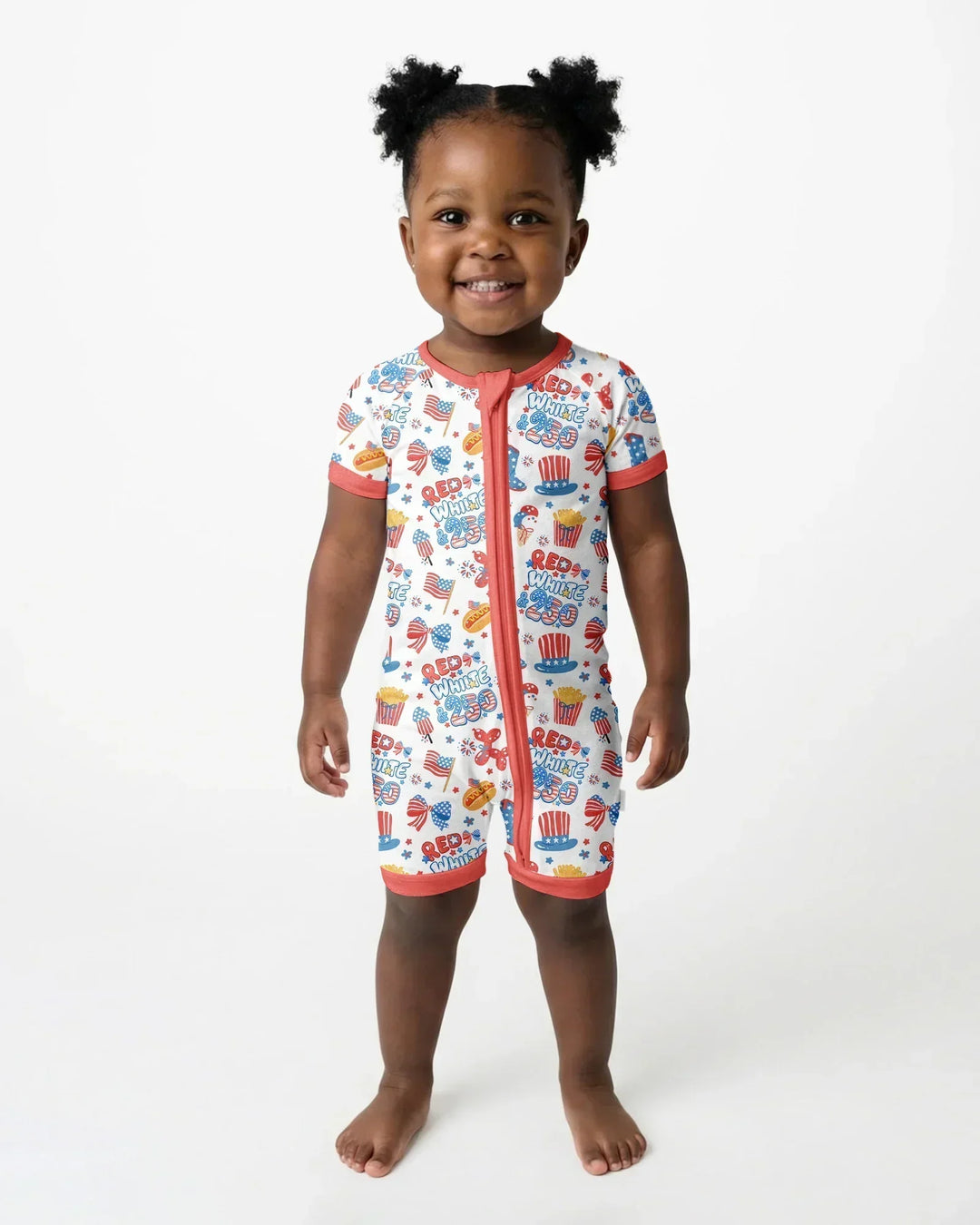Red White & 250 Bamboo Shorty Zippy