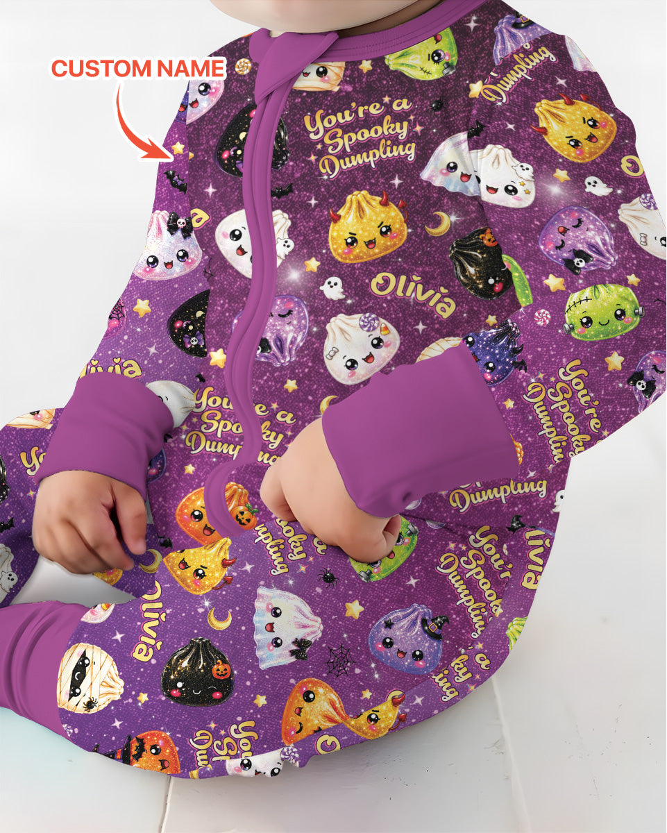 Custom Name You're A Spooky Dumpling Bamboo Convertible Zippy