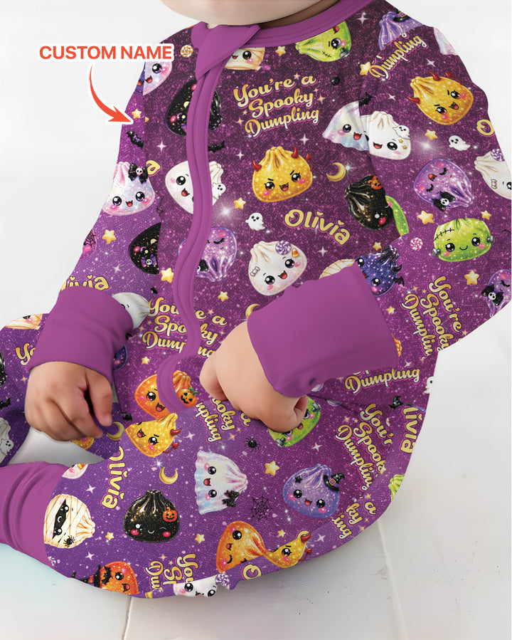 Custom Name You're A Spooky Dumpling Bamboo Convertible Zippy