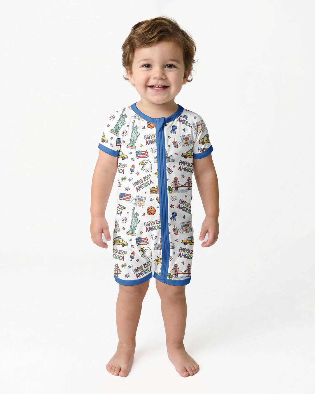 America 250 Celebration Bamboo Shorty Zippy