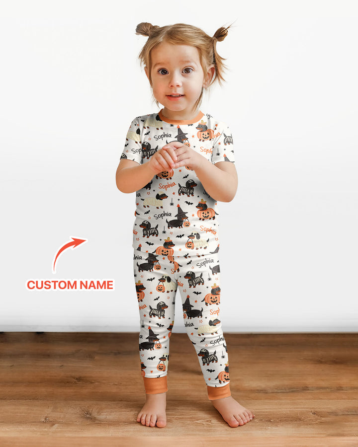 CUSTOM Template Bamboo Two Piece Short Sleeve Pyjamas Set