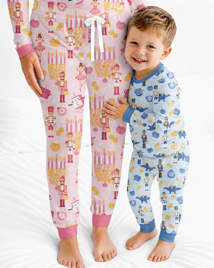 Hanukkah Nutcracker King Family Matching Bamboo Women Pajama Set