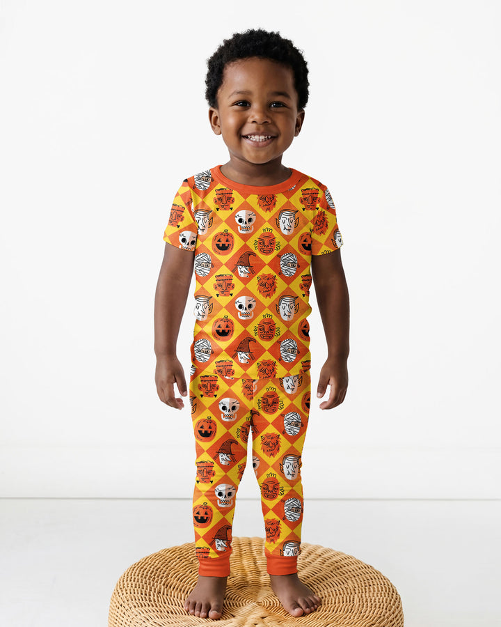 Monster Mix Bamboo Two Piece Short Sleeve Pajama Set