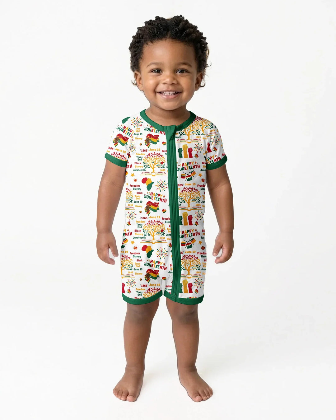 Happy Juneteenth Bamboo Shorty Zippy