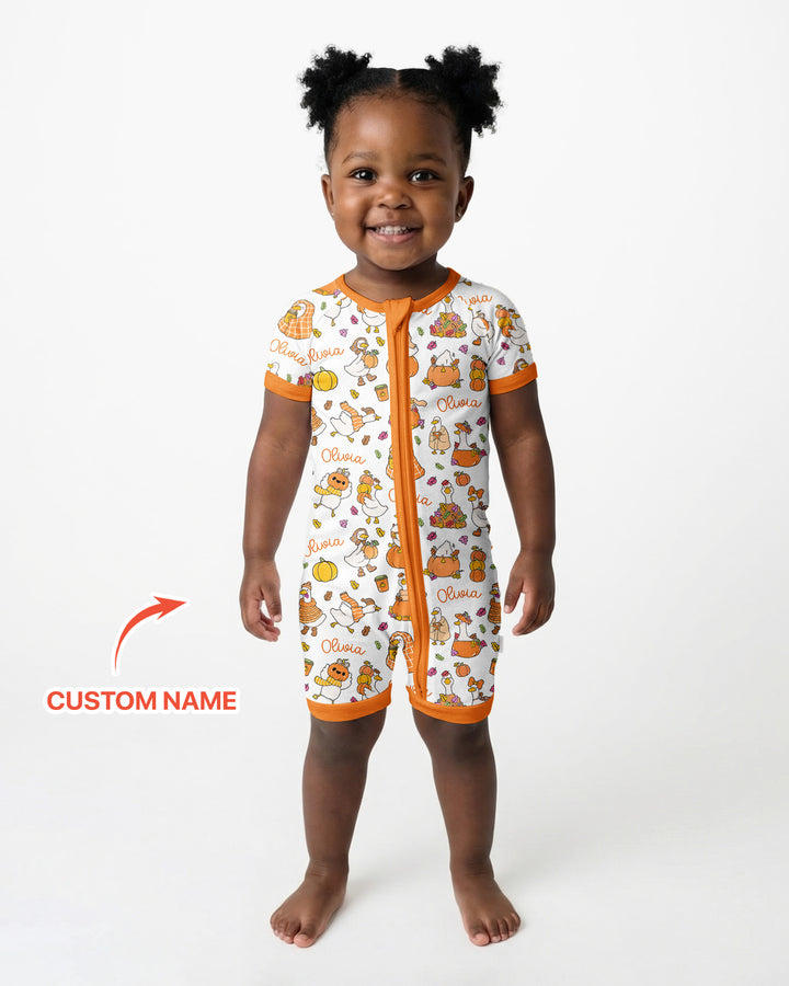 Fall Silly Goose Bamboo Shorty Zippy