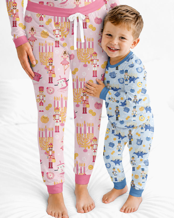 Hanukkah Nutcracker King Family Matching Bamboo Women Pajama Set