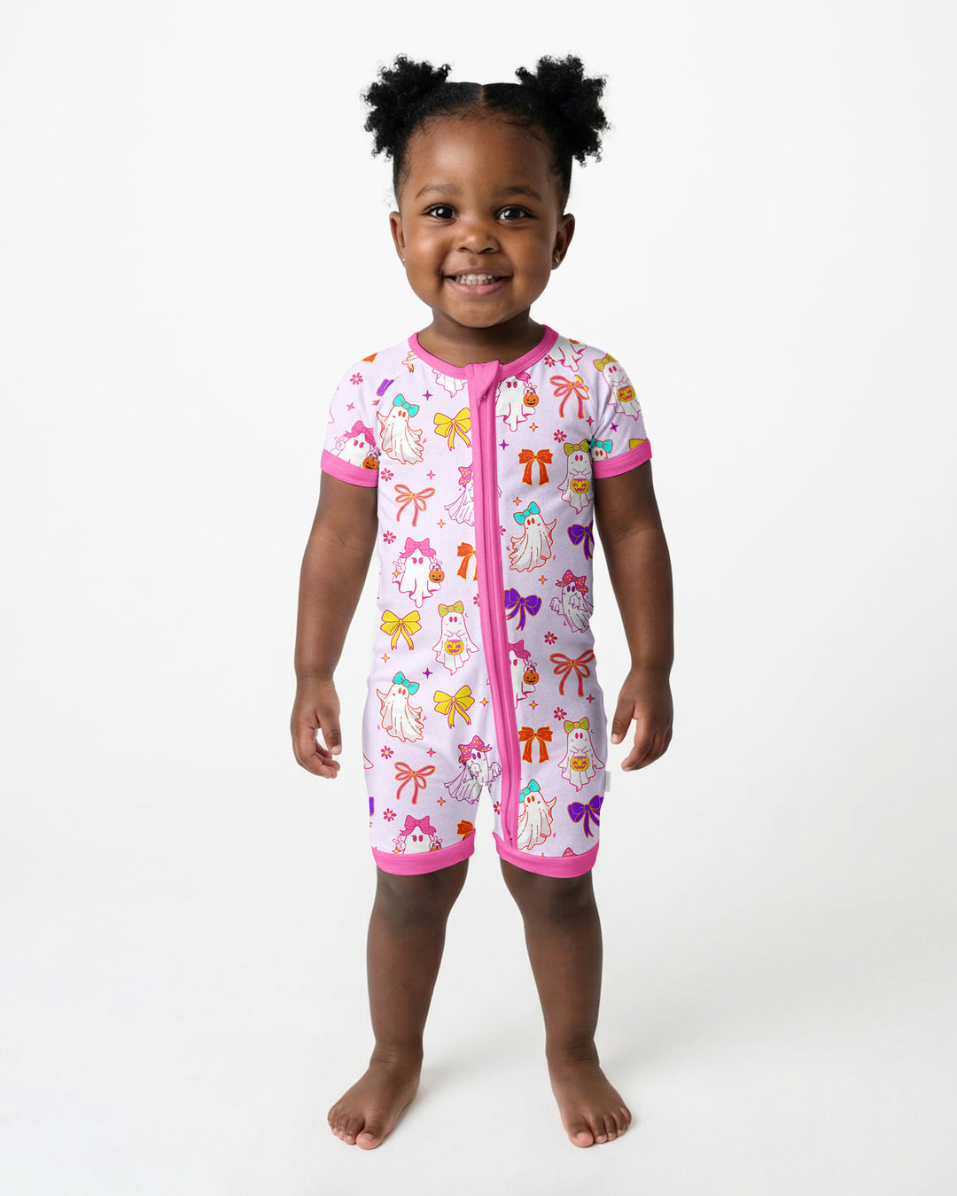 Coquette Ghost & Bow Bamboo Shorty Zippy