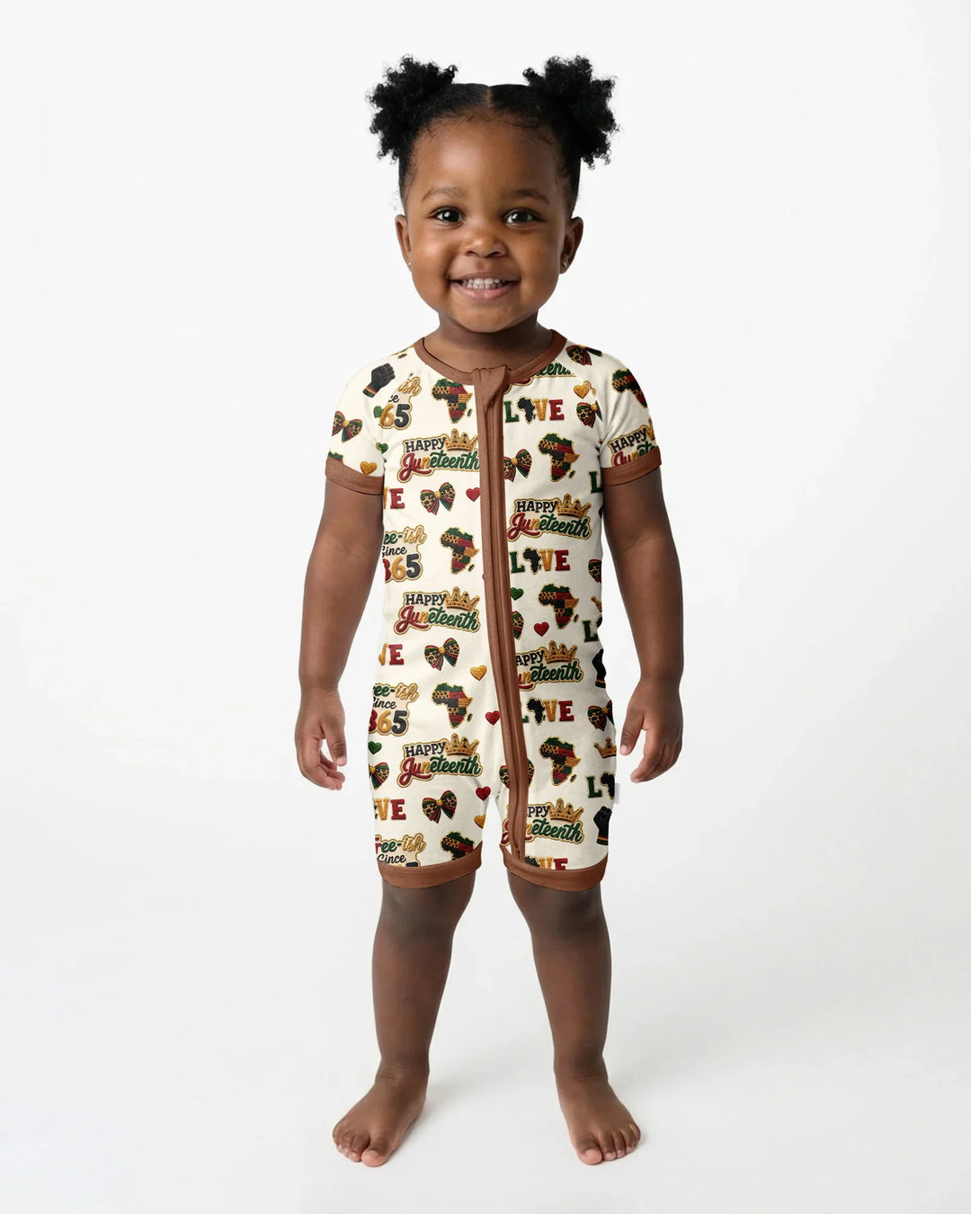 Juneteenth Free-ish Since 1865 Bamboo Shorty Zippy