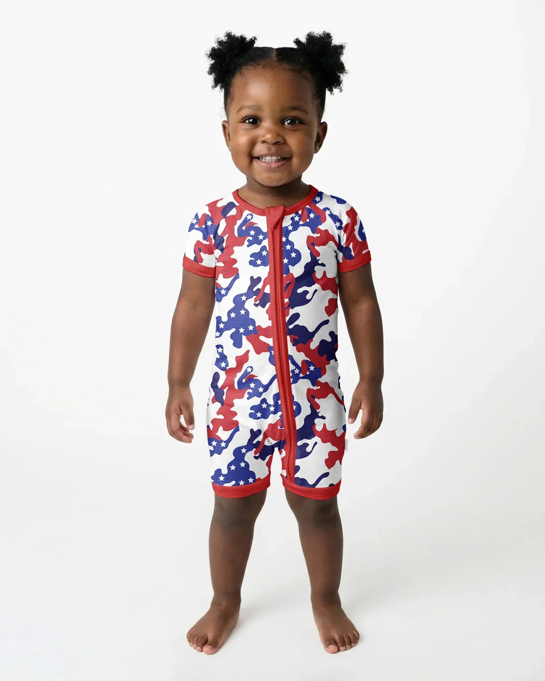 Patriot Camo Daddy & Me Matching Bamboo Shorty Zippy
