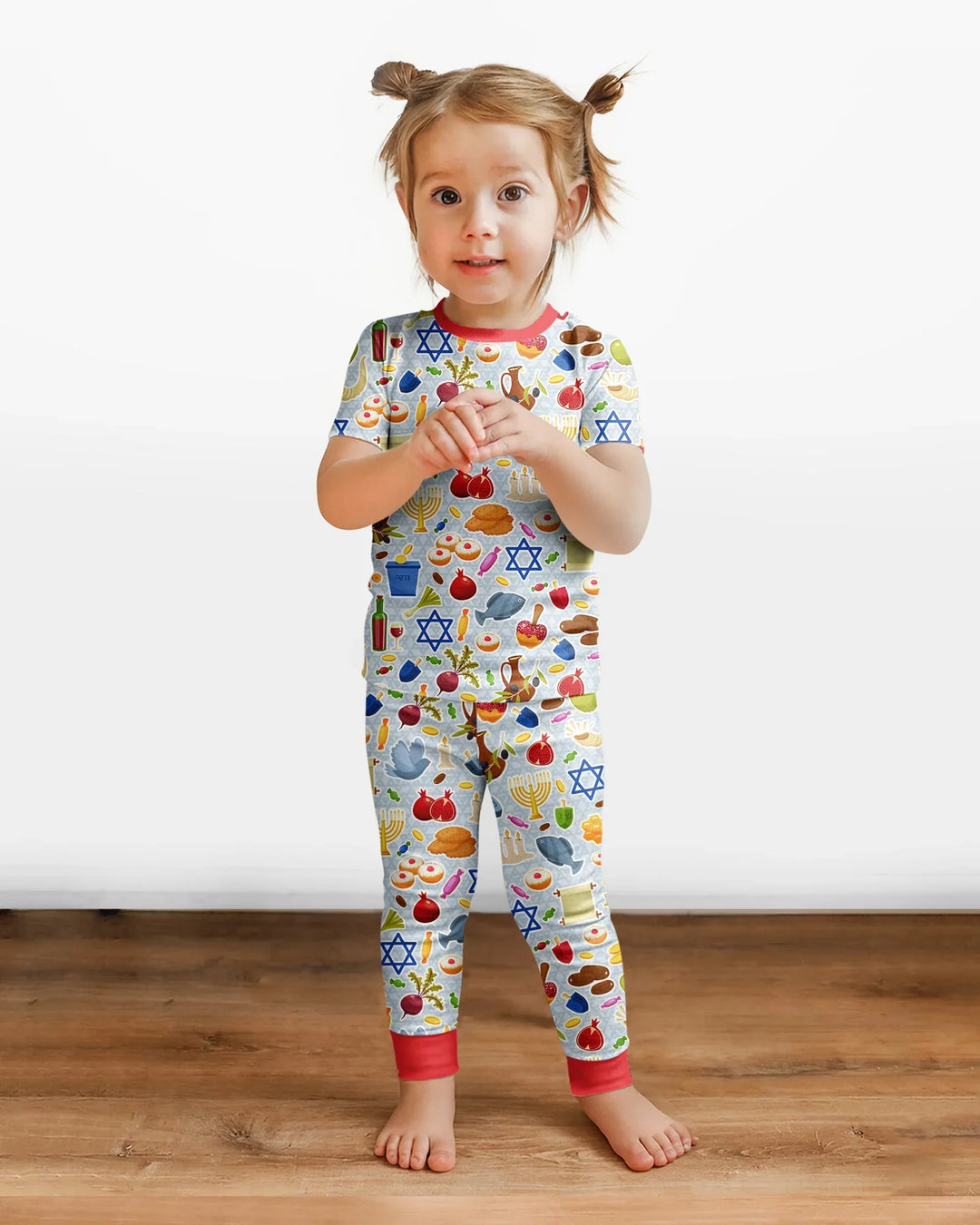 Shana Tovah Bamboo Two Piece Short Sleeve Pajama Set