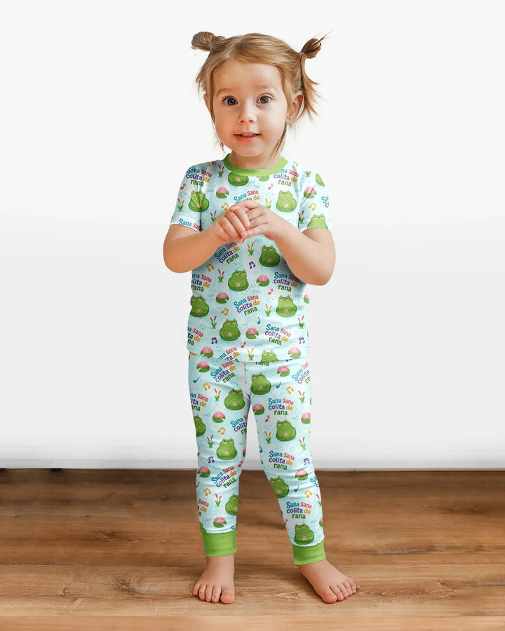 Sana Sana Colita De Rana Bamboo Two Piece Short Sleeve Pajama Set